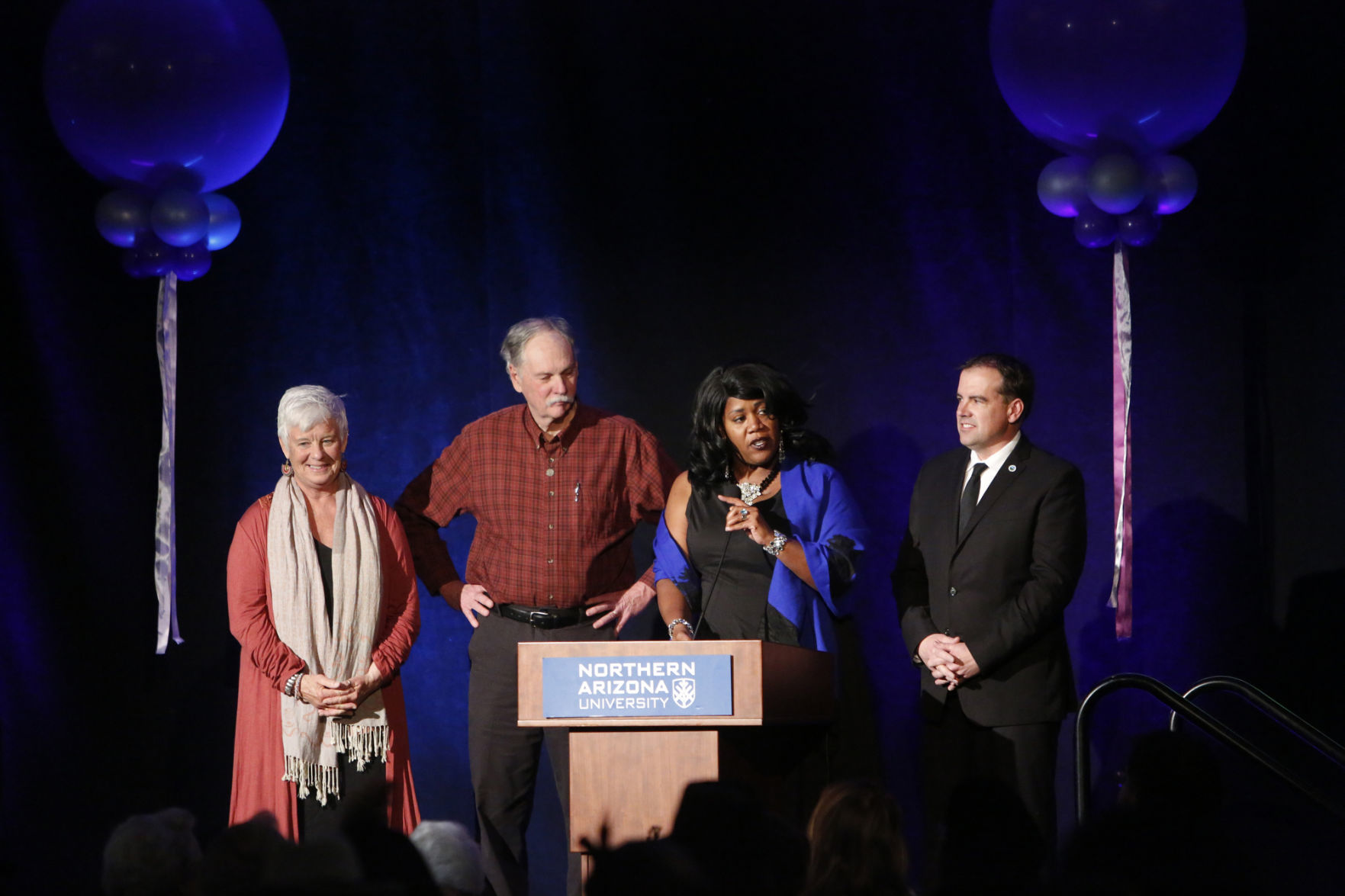 Addressing The Crowd